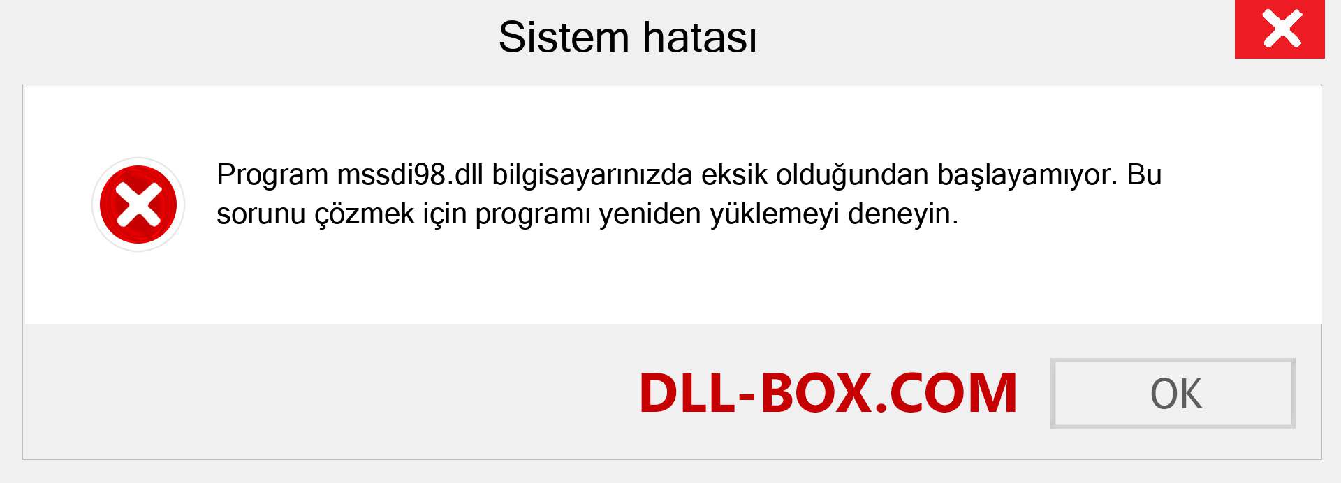 mssdi98.dll dosyası eksik mi? Windows 7, 8, 10 için İndirin - Windows'ta mssdi98 dll Eksik Hatasını Düzeltin, fotoğraflar, resimler